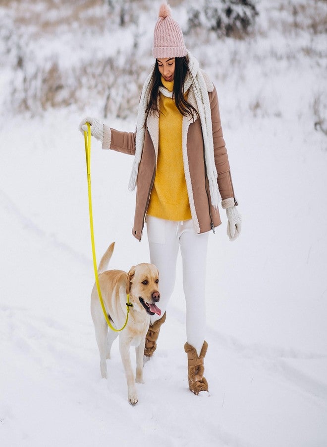 Dogline Biothane Slip Dog Leash - for Small, Medium and Large Dogs - Odor Free Slip Lead, Heavy Duty and Durable Material Kennel Lead - Lemon Yellow - 5ft L x 3/8in W - Image 5