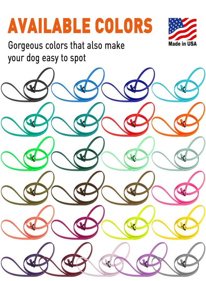 Dogline Biothane Slip Dog Leash - for Small, Medium and Large Dogs - Odor Free Slip Lead, Heavy Duty and Durable Material Kennel Lead - Lemon Yellow - 5ft L x 3/8in W - Image 3