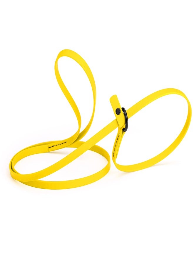 Dogline Biothane Slip Dog Leash - for Small, Medium and Large Dogs - Odor Free Slip Lead, Heavy Duty and Durable Material Kennel Lead - Lemon Yellow - 5ft L x 3/8in W - Image 1