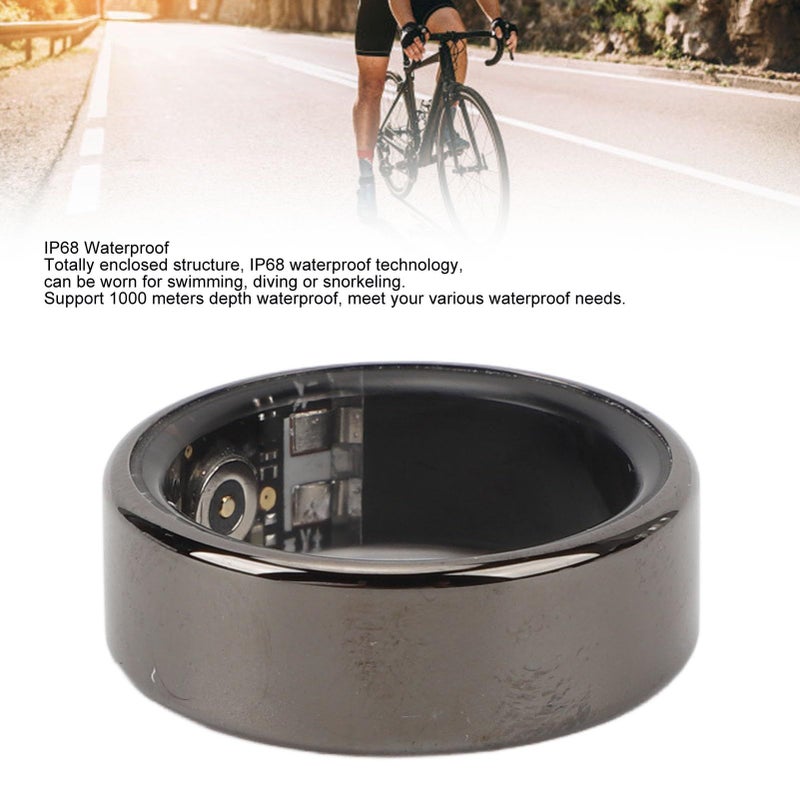 CUIFATI Smart Fitness Ring With Heart Rate Pedometer Sleep Tracking For Black 10 Size - Image 3