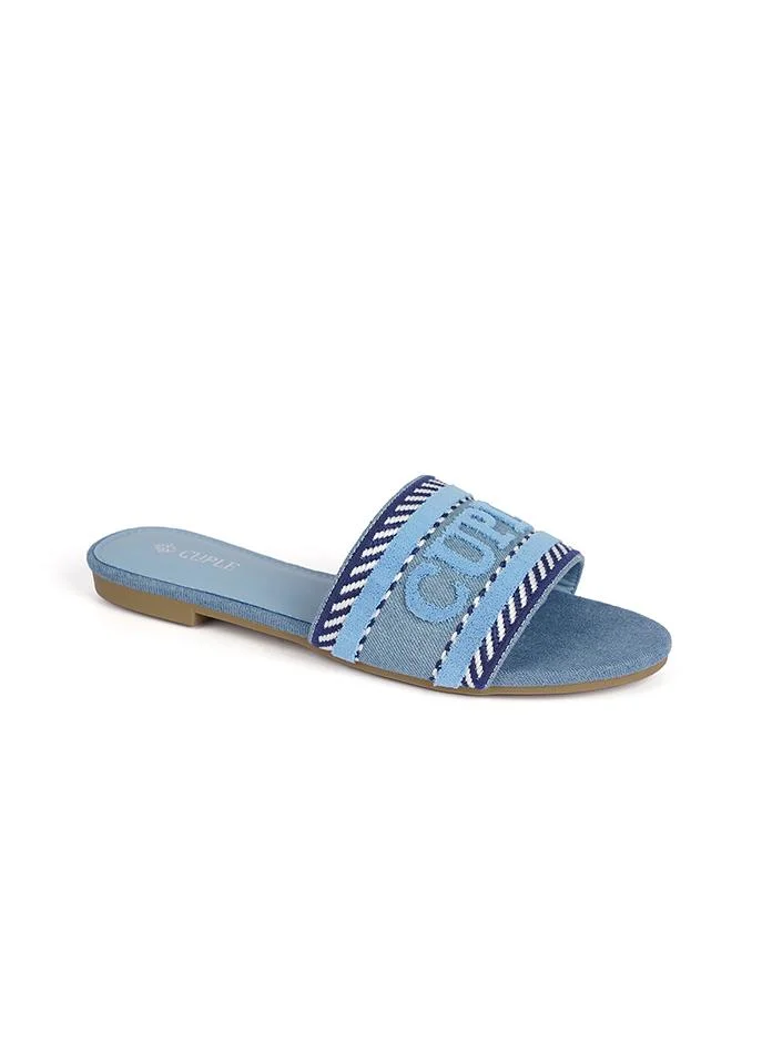 Cuple Ladies Cuple print Slip-on Sandals