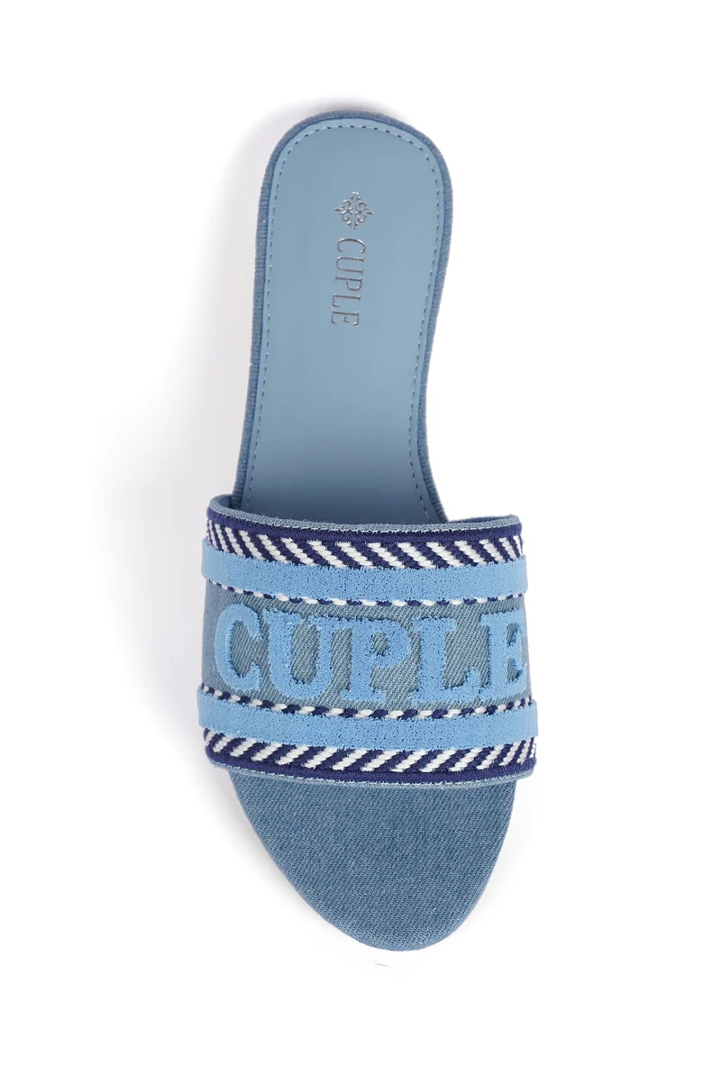 Cuple Ladies Cuple print Slip-on Sandals