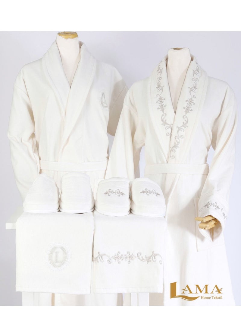 LAMA Home Tekstil - Set Bath Robe Vienna Cables - Image 1