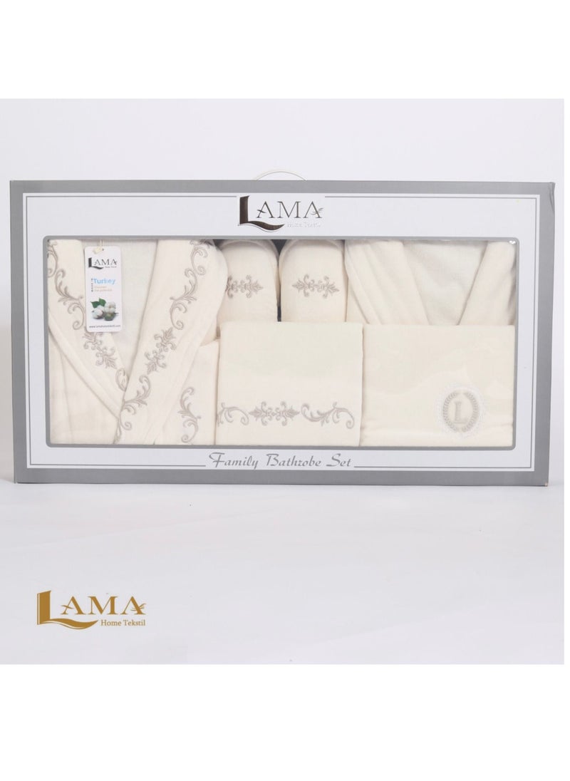 LAMA Home Tekstil - Set Bath Robe Vienna Cables - Image 1