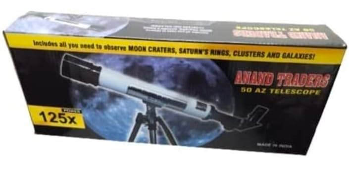 DWIJ Anand traders 125x astronomical telescope for beginners for watching saturn,jupiter and moon. With barlow. 50500 model. - Image 5