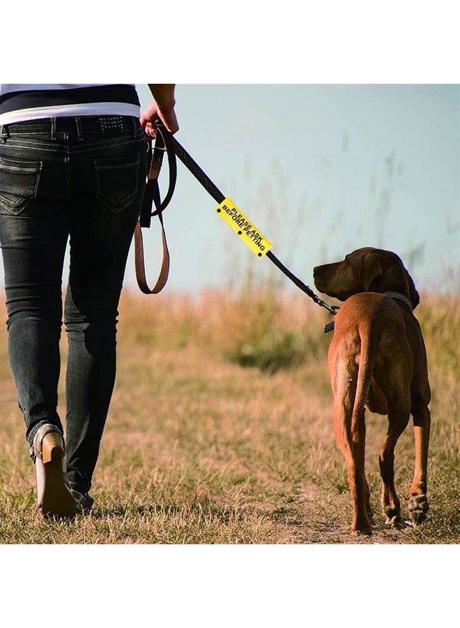 BLUPARK Funny Dog Leash Sleeve Please Ask Before Petting Dog Leash Wrap Sleeve Pet Birthday Gift(Before Petting-YE Sleeve) - Image 5