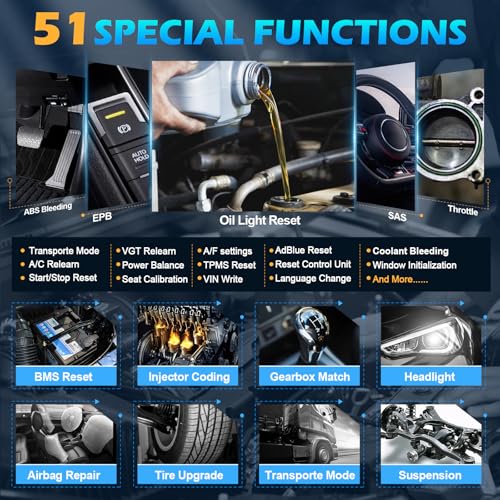 XTOOL IP919 AI-Assisted Diagnostic Scanner for Car, 2026 Ver.Bidirectional Scan Tool with Topology Map, ECU C0ding,8-Core Processor, 51+ Resets, All System OBD2 Scanner, 3-Y Free Update - Image 5