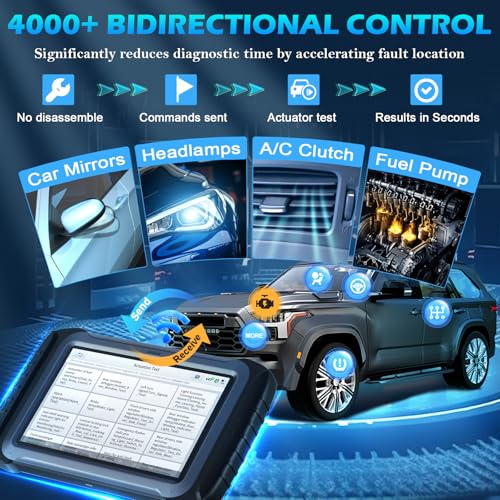 XTOOL IP919 AI-Assisted Diagnostic Scanner for Car, 2026 Ver.Bidirectional Scan Tool with Topology Map, ECU C0ding,8-Core Processor, 51+ Resets, All System OBD2 Scanner, 3-Y Free Update - Image 4