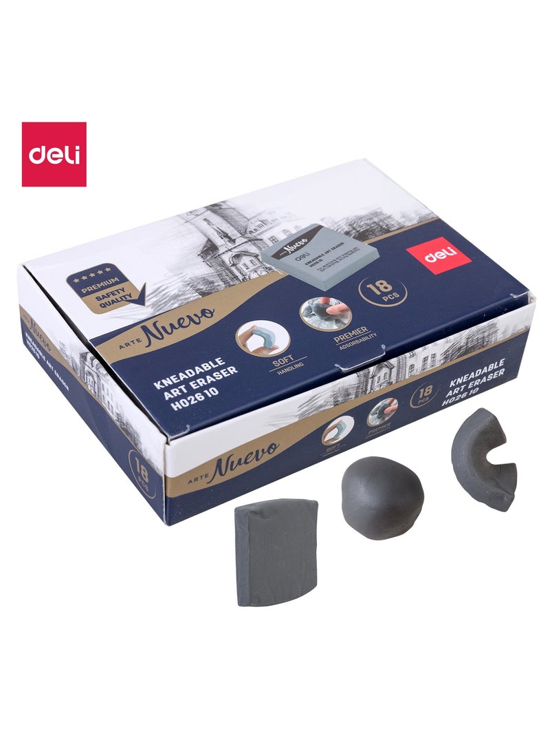 ديلي ممحاة فنية عجن EH02610 باللون الرمادي – مثالية للرسم والتظليل وتصحيح الأعمال الفنية - Image 1