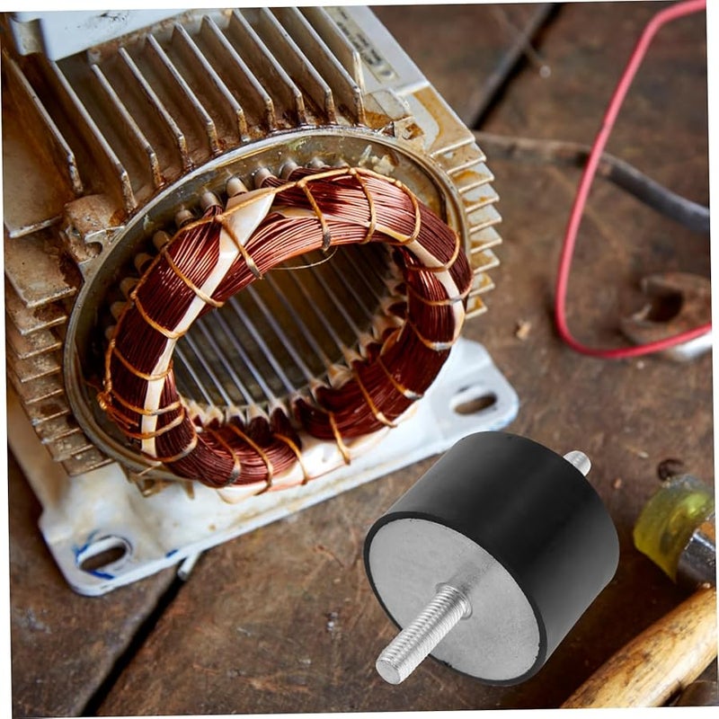 حوامل عزاز الاهتزاز المطاطية مع مسامير للمولدات والضواغط 4 قطع - Image 3