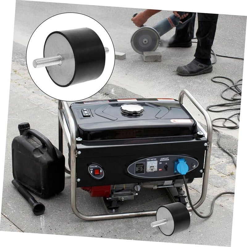 حوامل عزاز الاهتزاز المطاطية مع مسامير للمولدات والضواغط 4 قطع - Image 5