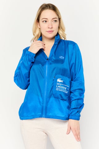 Women Brand Logo Windbreaker Jacket, Blue - pzsku/Z8B74E9C2A52602C7D4CDZ/45/1747056898/a8b33aa0-4968-4b10-8d42-c6ceb5a33f14