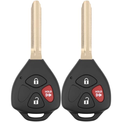 Vurkcy Key Fob Replacement for 2006-2011 Toyota RAV4/ 2008-2013 XB Car Keyless Entry Remote Control,HYQ12BBY 4D67 Chip,3 Buttons,2Pcs - Image 1