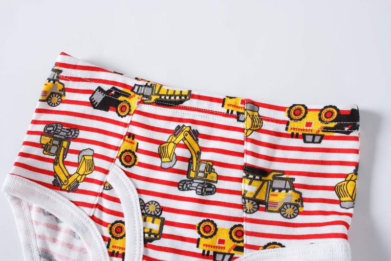Boboking Little Boys Briefs Dinosaur Truck Toddler Kids Underwear (Pack of 6) 10Y - Image 3