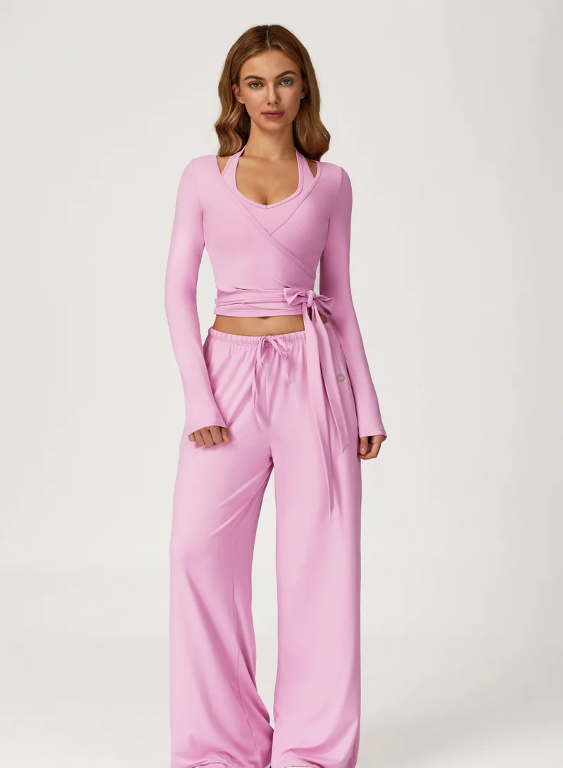 KAWN.YOGA Mid Waist Wide Leg Joggers