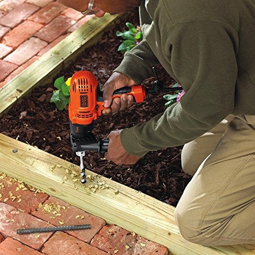 BLACK+DECKER 7.0 Amp 1/2 in. Electric Drill/Driver Kit (DR560) , Orange - Image 2