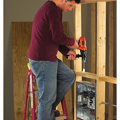 BLACK+DECKER 7.0 Amp 1/2 in. Electric Drill/Driver Kit (DR560) , Orange - Image 3