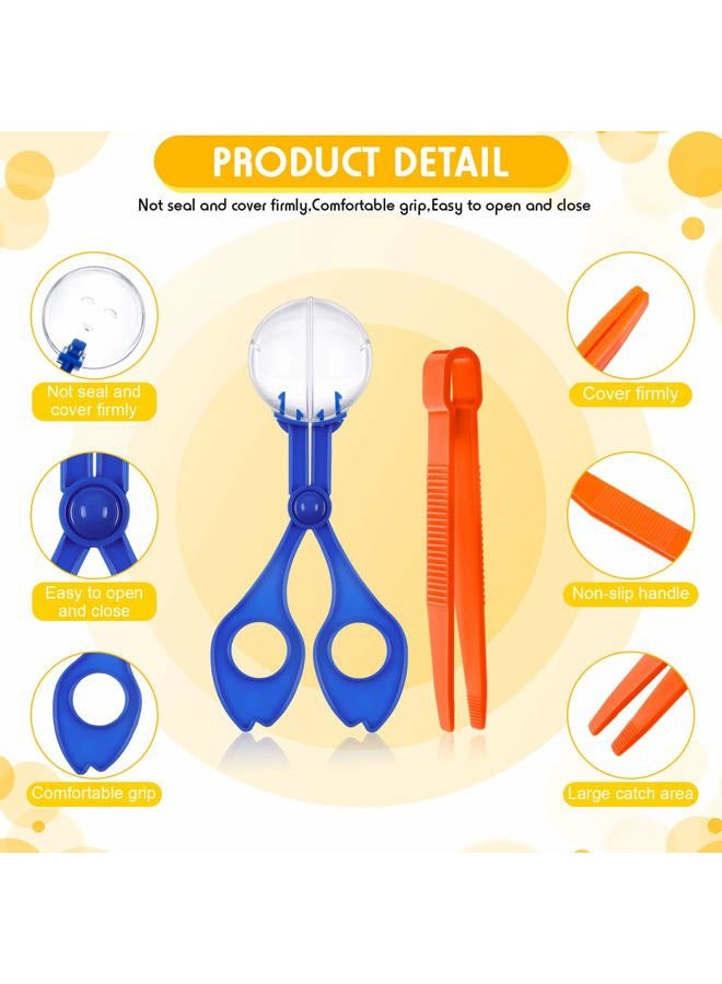 Mudder 12 Pieces Fine Motor Skill Toys Includes 6 Handy Scoopers 6 Jumbo Tweezers Bug Insects Tweezer Backyard Explorer Outdoor Tool Sensory Learning Tool Skill Development Nature Exploration Observation - Image 3