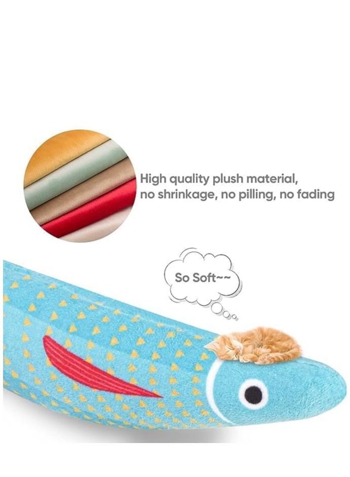 KASTWAVE Pcs Catnip Toy Plush Cat Toys with Jingly Bell Bite Resistant Chew Toys Catnip Filled Cartoon Cat Teething Chew Toy - Image 3