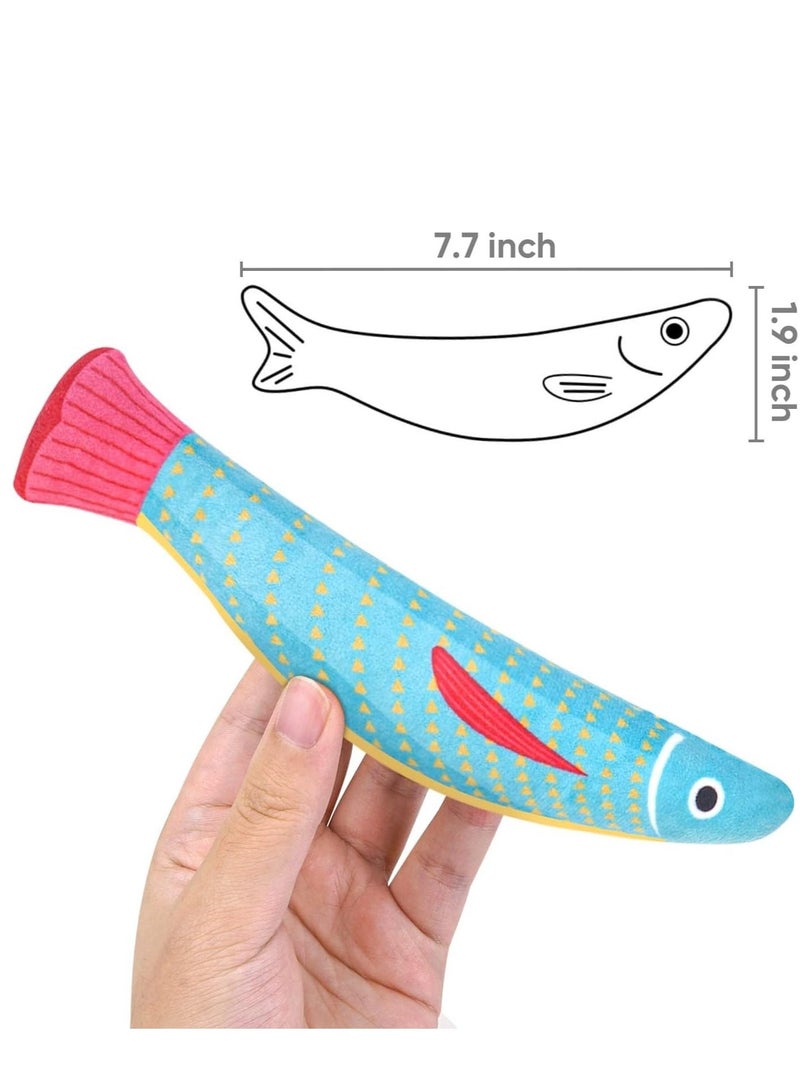 KASTWAVE Pcs Catnip Toy Plush Cat Toys with Jingly Bell Bite Resistant Chew Toys Catnip Filled Cartoon Cat Teething Chew Toy - Image 2