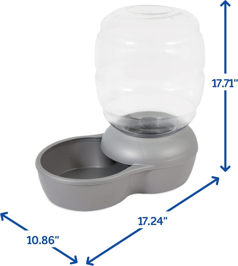 Petmate Replendish Waterer with Microban, 15 Litre Capacity for Dogs and Cats, BPA-Free, Silver - Image 3