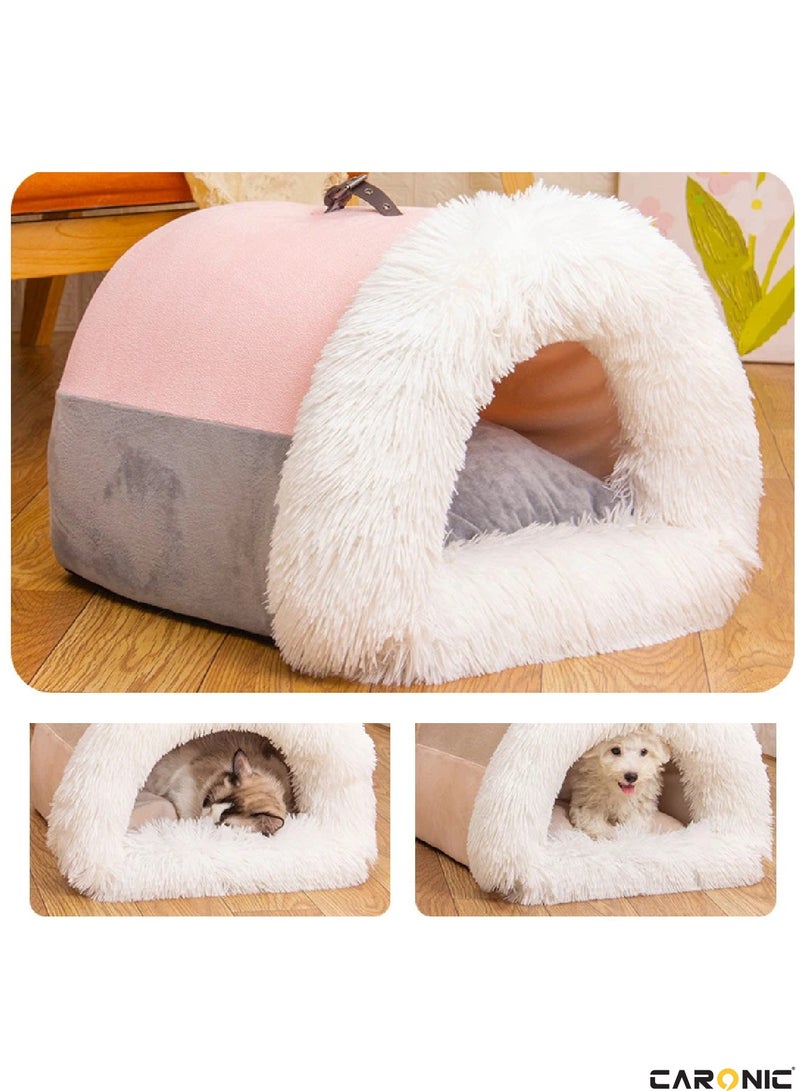 CARONIC Home Pet Bed For Cats And Small Dogs Bed Removable Washable For Indoor And Outdoor Pets Sleeping Cozy  - Image 3