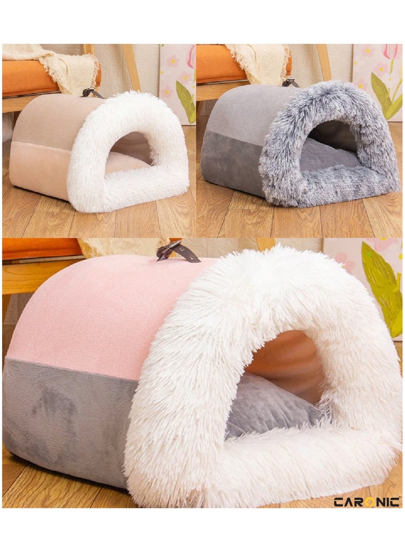 CARONIC Home Pet Bed For Cats And Small Dogs Bed Removable Washable For Indoor And Outdoor Pets Sleeping Cozy  - Image 4