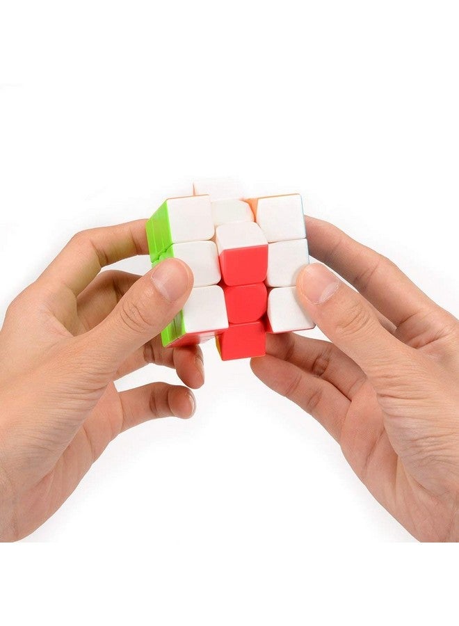 D ETERNAL D ETERNAL 3x3 Stickerless Cube | Beginner Speedcube for Kids & Adults with Cube Stand and Protecting Pouch Bag Cube Combo Set (3x3+Stand+Bag)  - Image 5