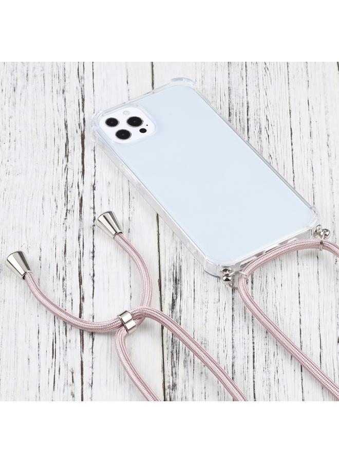 Zaboon Case For iPhone 13 Pro Max Four-corner Shockproof Transparent TPU Protective Case with Lanyard - Image 2