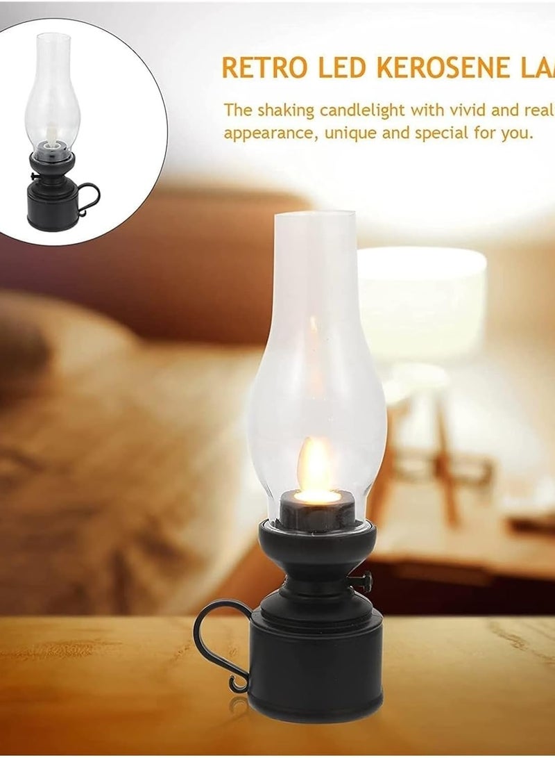 Warm Light Lamp Christmas Lantern Bedroom Vintage Design Ramadan Candle LED Simulation Cute Stone Yellow 2pcs - Image 4