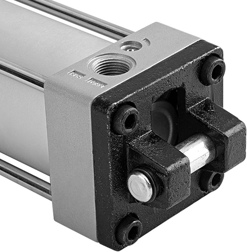 Baomain Pneumatic Air Cylinder SC 63 x 300 PT 3/8, Bore: 2-1/2 inch(63mm), Stroke: 12 inch(300mm), Screwed Piston Rod Dual Action (1PCS) (CY&CB (with Foot Flange)) - Image 4