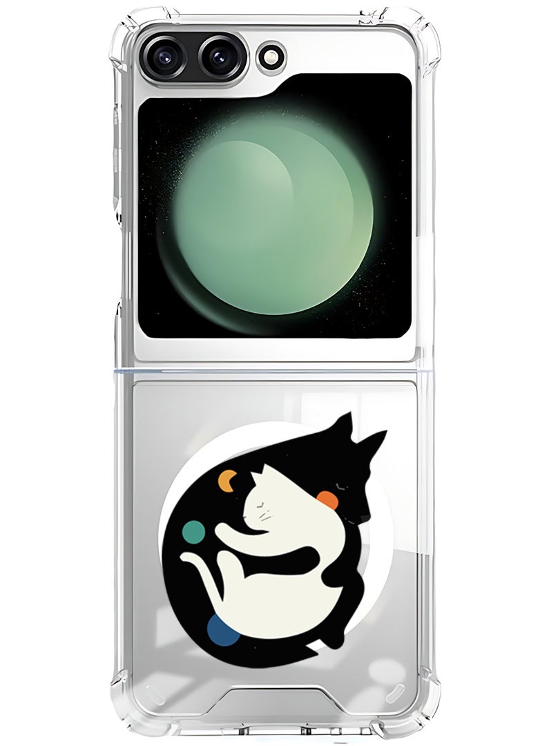 Theodor Magnetic Case for Samsung Galaxy Z Flip 5 Compatible with MagSafe Wireless Charging, Shockproof Phone Bumper Cover More Hugs - Image 1