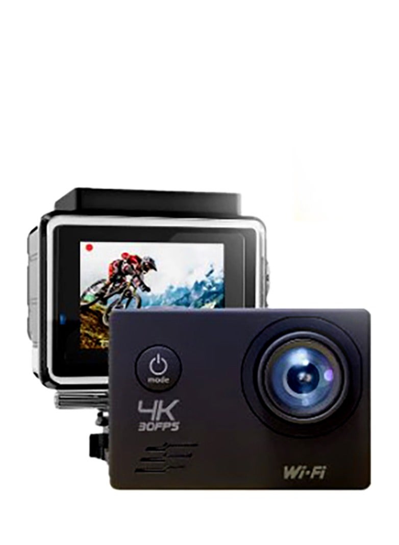 4k Ultra HD LTPS 2.0" LCD Sports Camera + Remote Control + Wifi 12MP (Black) - Image 2