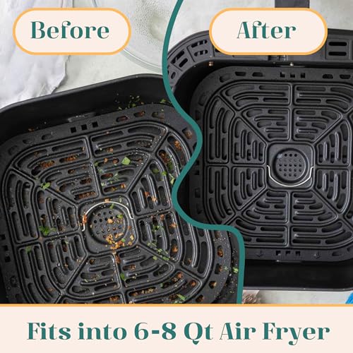 SAMNATE 4pcs Air Fryer Liners reusable - silicone air fryer liners, Air Fryer Accessories, Air Fryer Silicone Liners - reusable airfryer liners - air fryer pans - airfryer liners silicone - Image 5