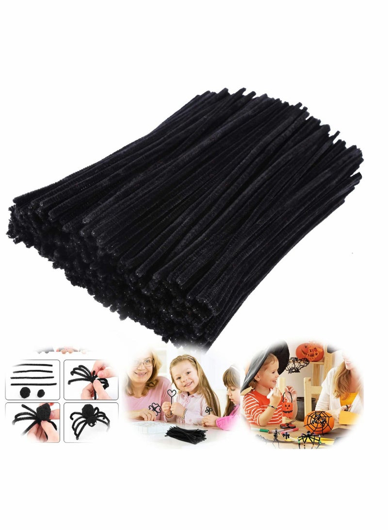 Excefore Pipe cleaners art, Pipe Cleaners Kit, Including Pipe Cleaners Self Adhesive Wiggly Eyes for DIY Art Creative Crafts Decorations (200 Pieces, Black) - Image 4