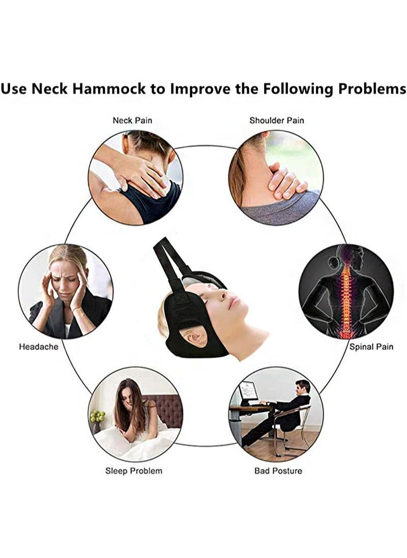 Aikanbo - Neck Hammock Head Relief Hammock Neck Stretcher for Portable Cervical Neck Traction Device for Neck Pain Relief Physical Therapy Neck Shoulder Relaxe - Image 1