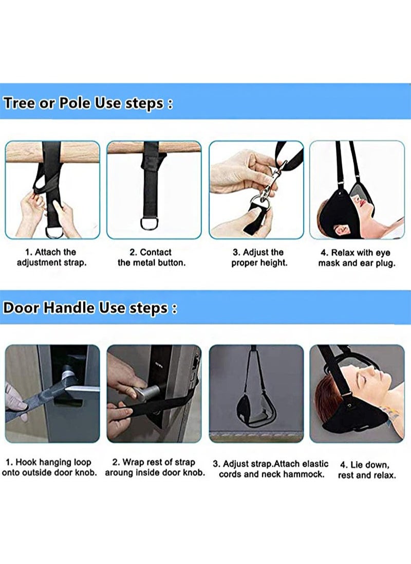 Aikanbo - Neck Hammock Head Relief Hammock Neck Stretcher for Portable Cervical Neck Traction Device for Neck Pain Relief Physical Therapy Neck Shoulder Relaxe - Image 1