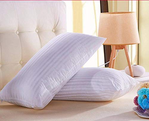 JDX Microfiber Bed Pillows - 100% Breathable Soft Cotton Premium Sleeping Pillow, Great for Side and Back Support Pillow - Pack of 2, 20x30 Inch - Image 1