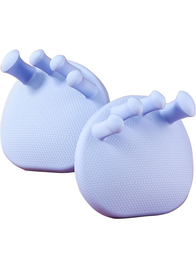 فواصل أصابع القدم المصنوعة من السيليكون للنساء - 2 فواصل أصابع القدم من الجل الناعم، مدرب قوس القدم طويل الأمد ومصحح إصبع القدم الحنفاء | فواصل العناية بالقدم العظمية، وسائد محاذاة أصابع القدم، ومفرقات أصابع القدم للرجال والنساء - Image 1