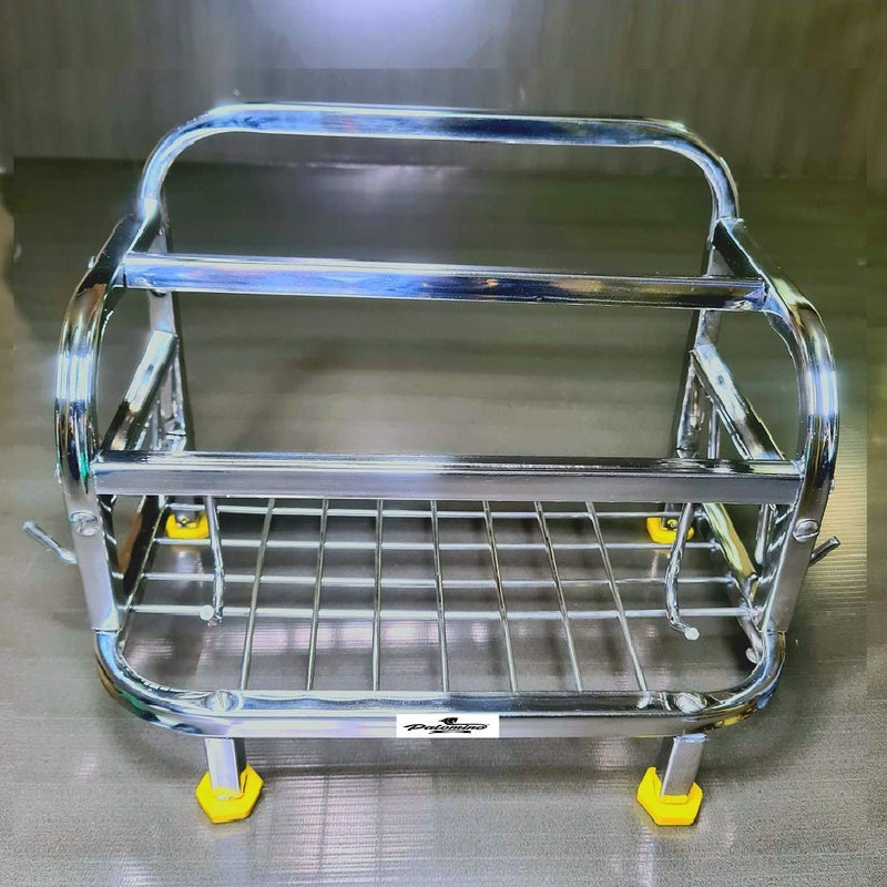 Palomino Palomino Chakla Belan Tawa Chimta Lighter Stand 5 in1 Holder Stainless Steel ChaklaBelan Kitchen Rack for Home ChaklaBelan Kitchen Rack Steel  - Image 3