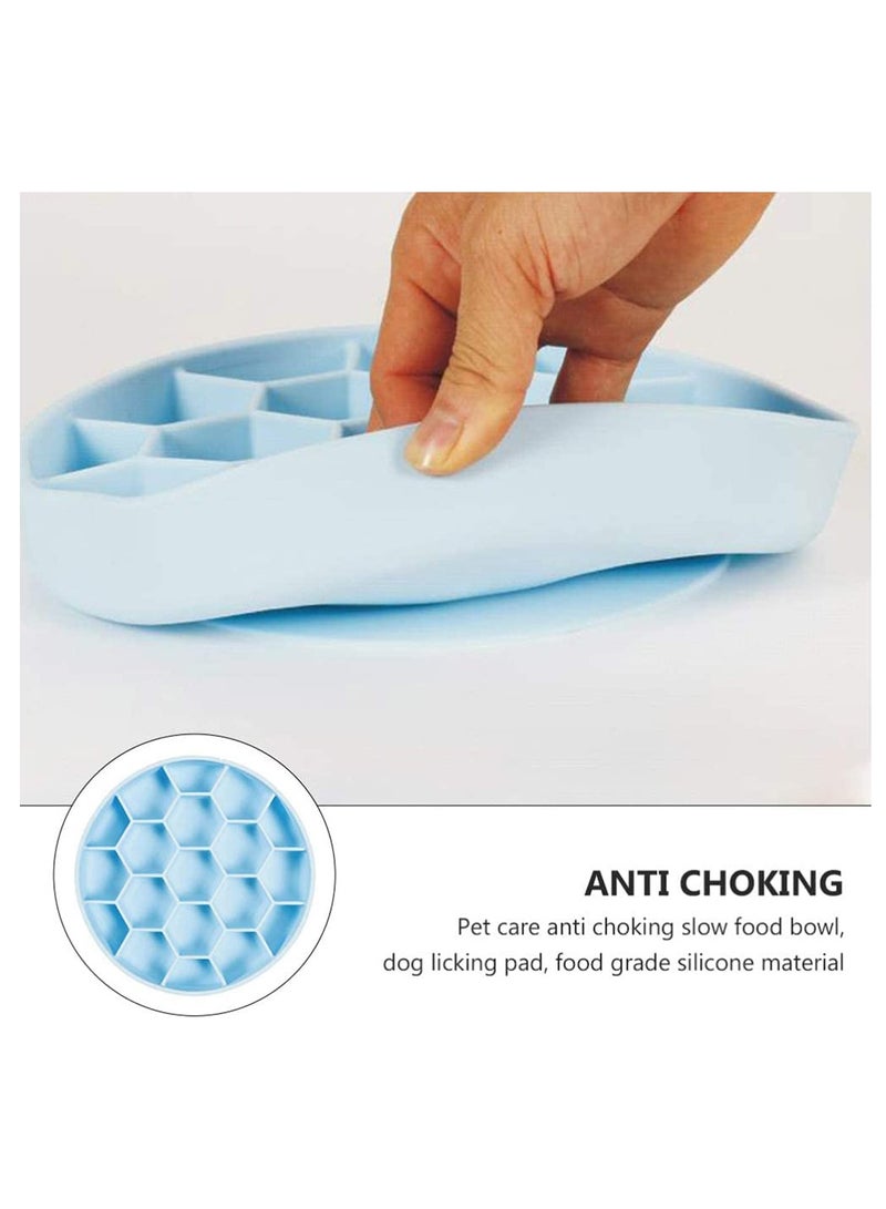Slow Feeder Dog Bowl, Fun Feeder No Chocking Slow Feeder, Bloat Stop Dog Food Water Bowl for Dog Pet, Lick Pad Anti Gulping Healthy Eating Non Slip Dog Slow Feeding Pet Bowl Slow Eating