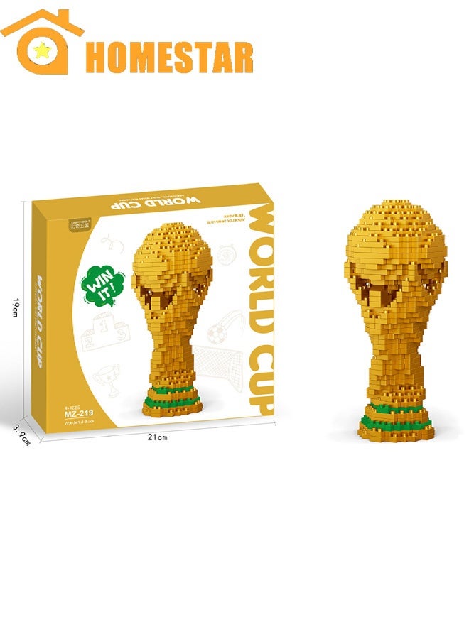 HOMESTAR Trophy Building Kits, Construction Toys, Puzzle 3D Foot, Toys Suitable for Adults and Children - Image 1