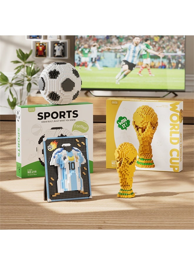 HOMESTAR Trophy Building Kits, Construction Toys, Puzzle 3D Foot, Toys Suitable for Adults and Children - Image 4