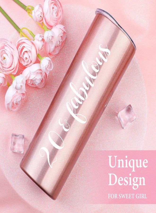 YENCHORN 20th Birthday Gifts for Her Cool 20 Year Old Girl Gifts Unique Birthday Gift for 20 Year Old Female Best Trendy Gift Ideas for Women 20s Happy 20th Decorations for Young Women with Tumbler Makeup Bag - Image 2