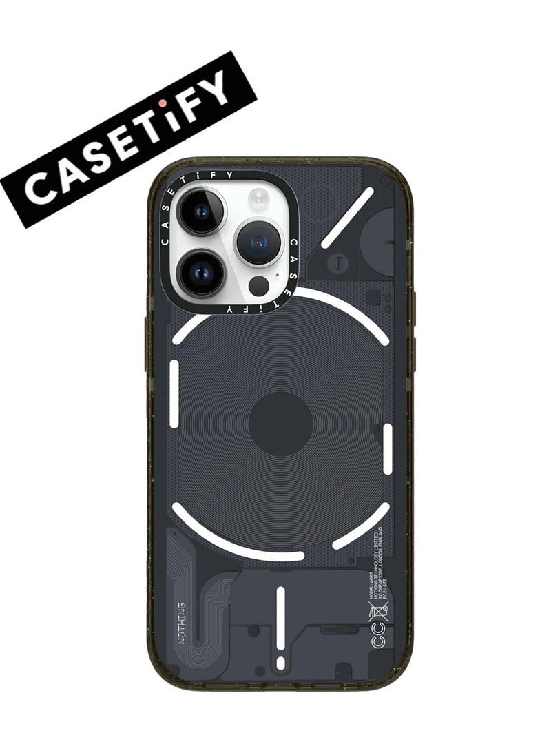 Casetify - Apple iPhone 15 Pro Case,Co-Branding with Nothing  Magnetic Adsorption Phone Case - Black - Image 1