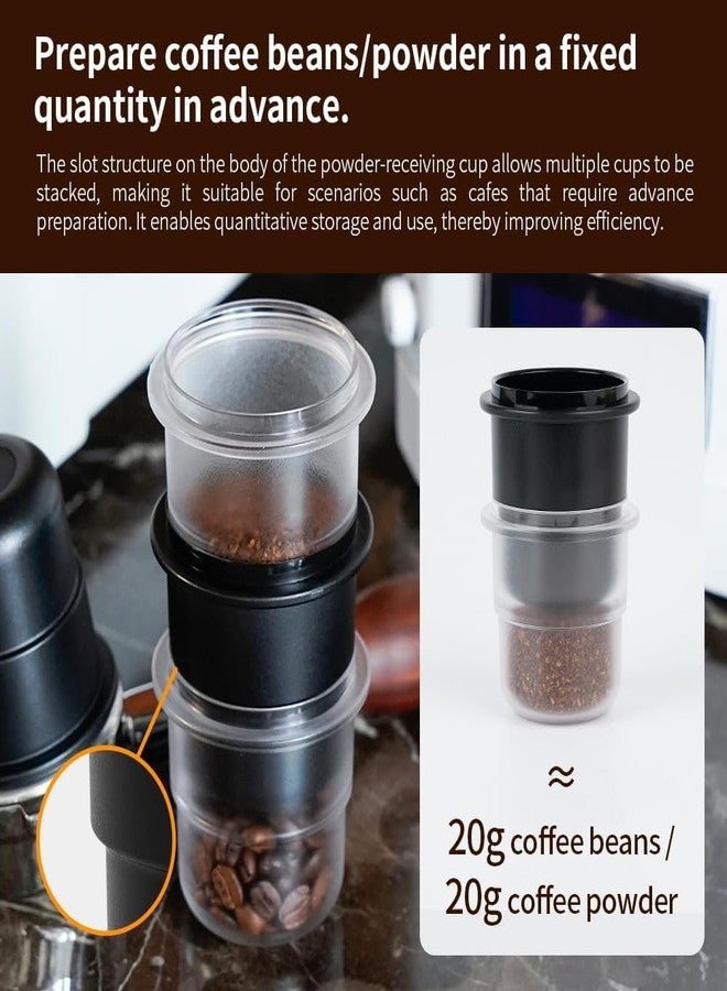 watchget 58mm Dosing Cup Espresso Coffee Dosing Cup Compatible with 58mm Portafilters Plastic Espresso Dosing Cup Coffee Machine Accessories, Frosted Transparent - Image 3