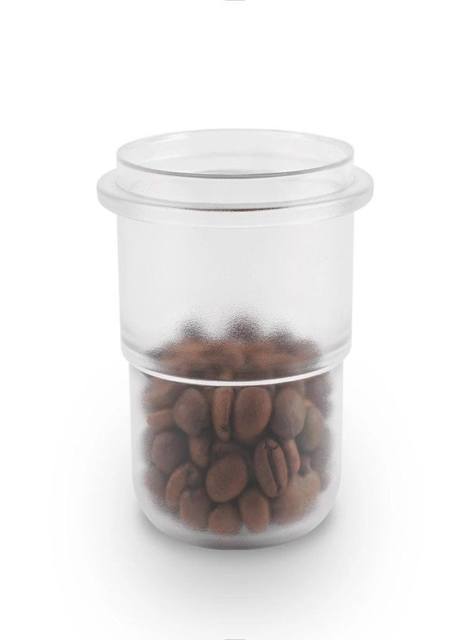 watchget 58mm Dosing Cup Espresso Coffee Dosing Cup Compatible with 58mm Portafilters Plastic Espresso Dosing Cup Coffee Machine Accessories, Frosted Transparent - Image 1