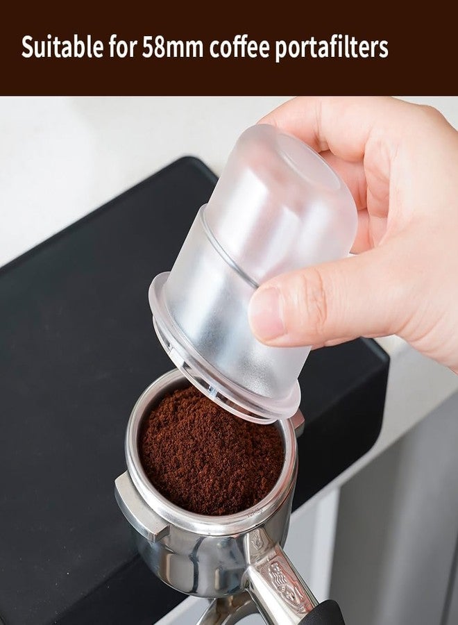 watchget 58mm Dosing Cup Espresso Coffee Dosing Cup Compatible with 58mm Portafilters Plastic Espresso Dosing Cup Coffee Machine Accessories, Frosted Transparent - Image 4