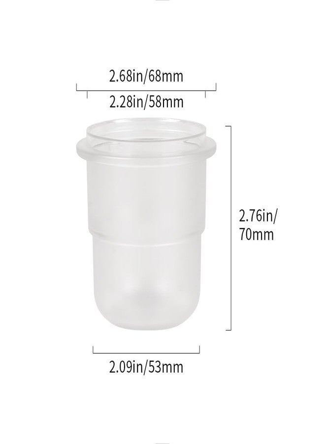 watchget 58mm Dosing Cup Espresso Coffee Dosing Cup Compatible with 58mm Portafilters Plastic Espresso Dosing Cup Coffee Machine Accessories, Frosted Transparent - Image 2