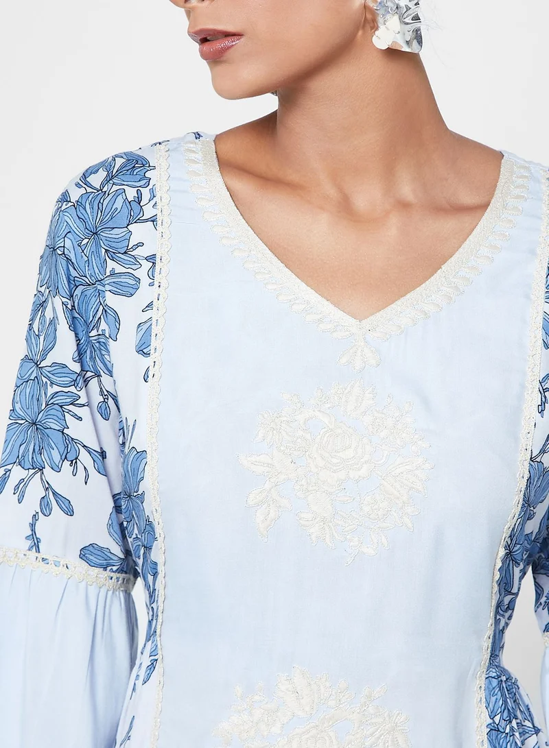 KASHKHA Embroidered Jalabiya